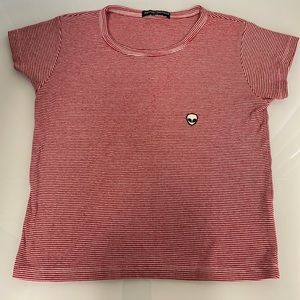 Brandy Melville Alien Crop T-Shirt